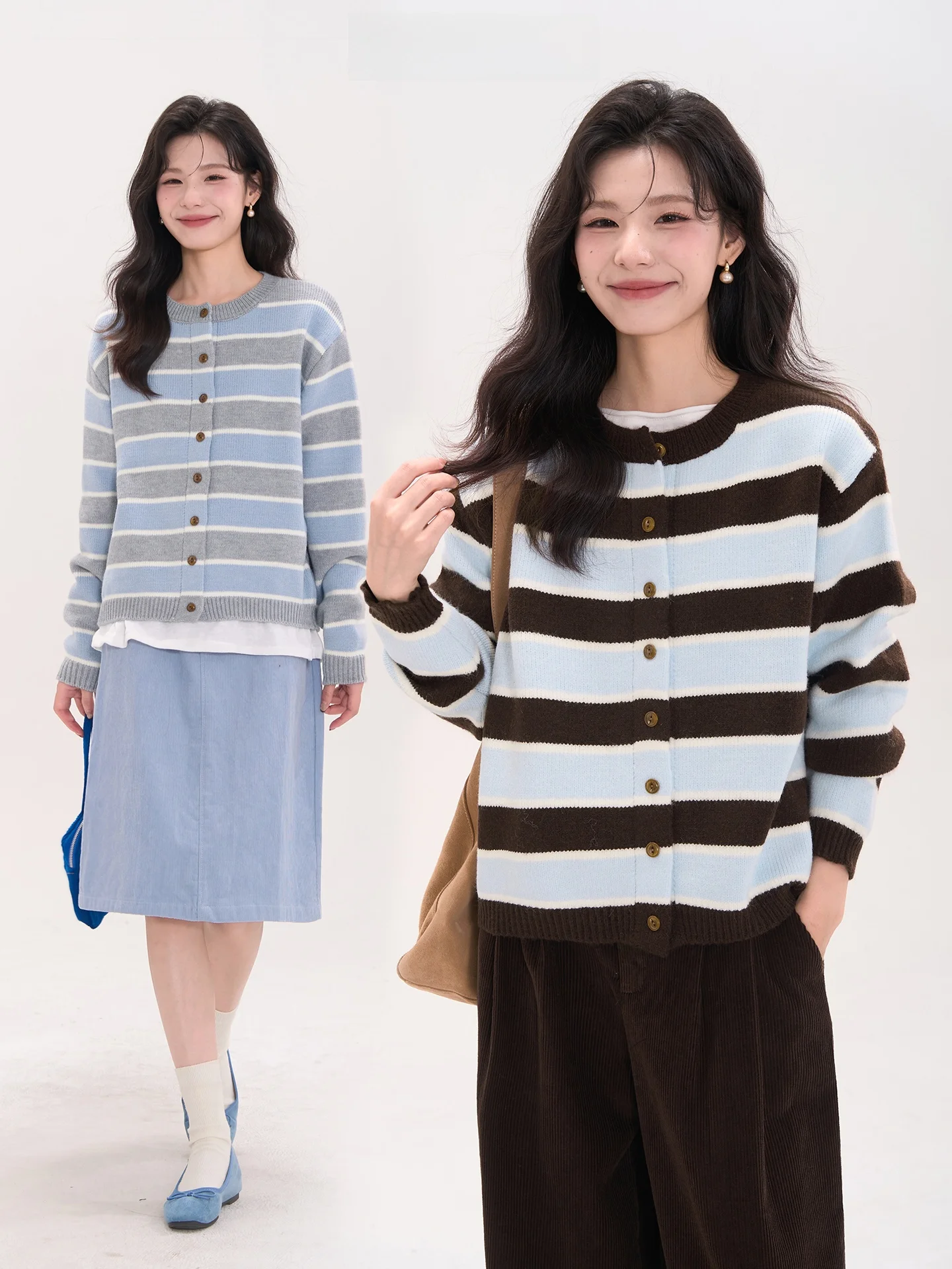 Heme Moonlight Fsia полосатый вязаный открытый кардиган свитер женский осенний повседневный круглый топ с цветочным полевым окном
Heme Moonlight Fsia полосатый вязаный открытый кардиган свитер женский осенний повседневный круглый топ с цветочным полевым окном