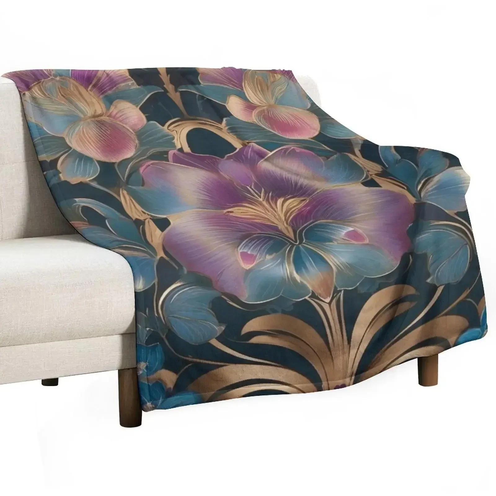 Art Deco Purple Gold Flower Pattern Throw Blanket Camping Decorative Throw Thermals For Travel Blankets
Art Deco Purple Gold Flower Pattern Throw Blanket Camping Decorative Throw Thermals For Travel Blankets