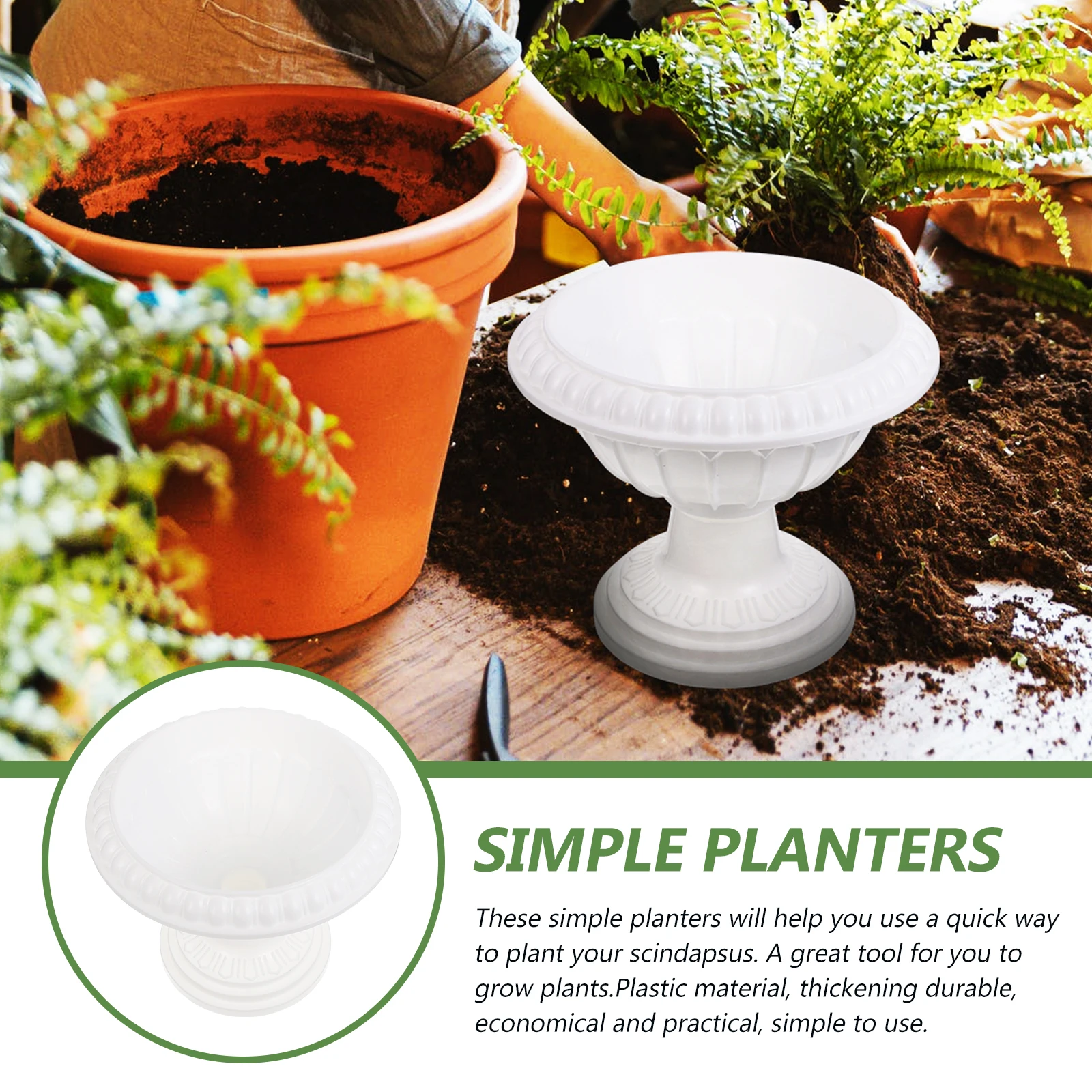Thickened Flower 22 Plastic Flowerpot 5cm Durable Sturdy Balcony Planting Pots Cactus Plastic Planter Garden Yard Container
Thickened Flower 22 Plastic Flowerpot 5cm Durable Sturdy Balcony Planting Pots Cactus Plastic Planter Garden Yard Container