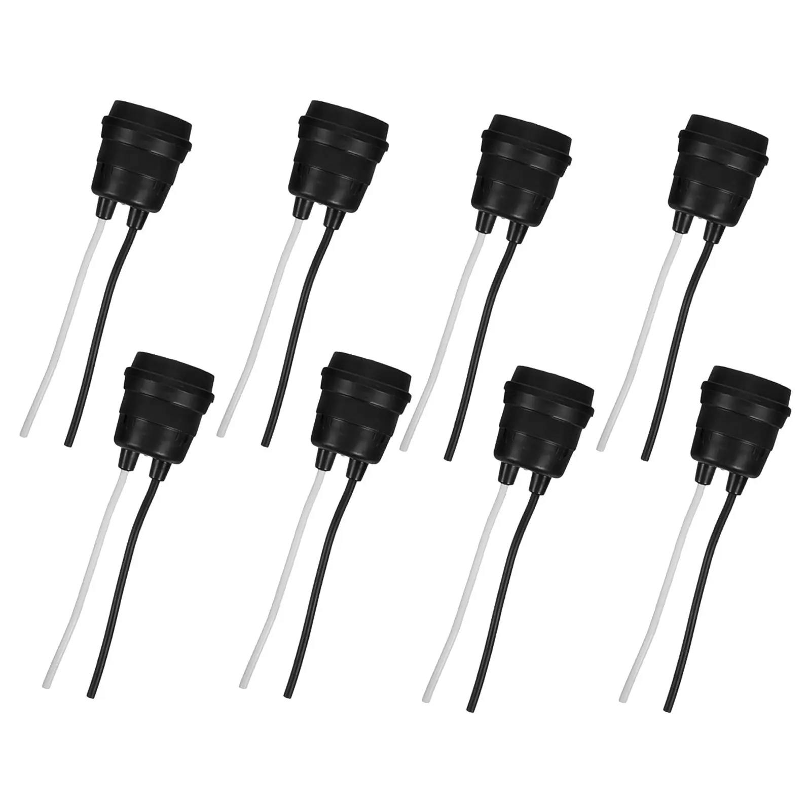 8Pcs Waterproof E27 Lamp Holder Black Screw Light Socket Flexible Cord Outdoor Bathroom Kitchen Lighting Fixture Holder Base
8Pcs Waterproof E27 Lamp Holder Black Screw Light Socket Flexible Cord Outdoor Bathroom Kitchen Lighting Fixture Holder Base