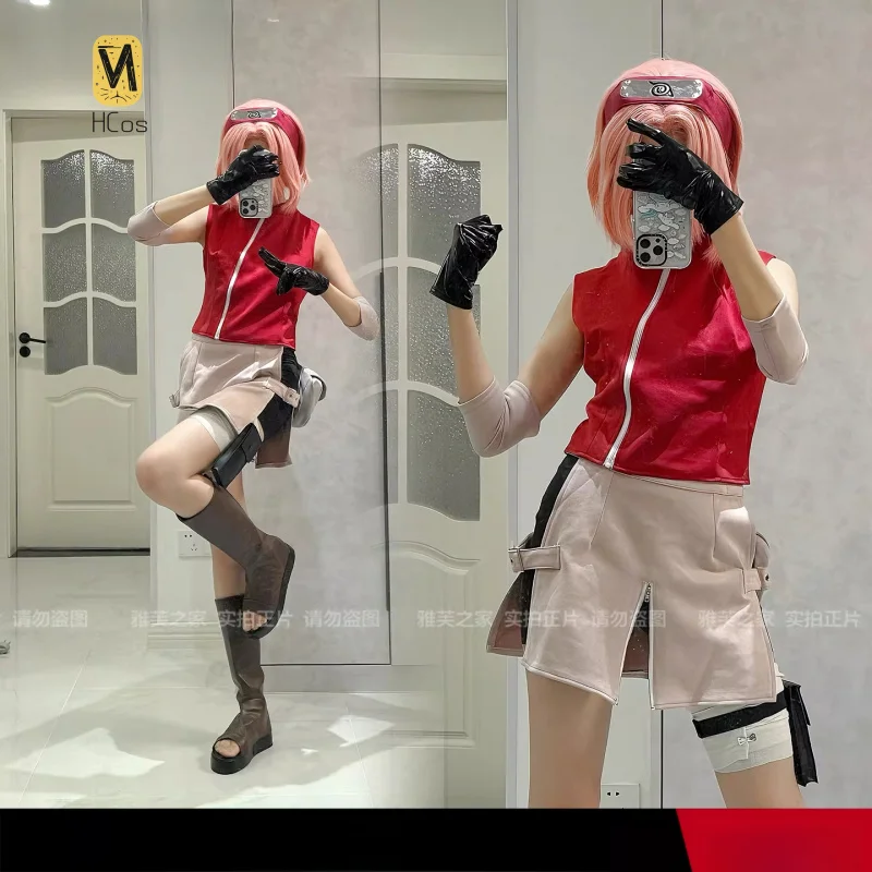 HCos Haruno Sakura Cosplay Costume Women Lolita Dress Fancy Party Suit Halloween Carnival Uniforms Anime Clothing
HCos Haruno Sakura Cosplay Costume Women Lolita Dress Fancy Party Suit Halloween Carnival Uniforms Anime Clothing