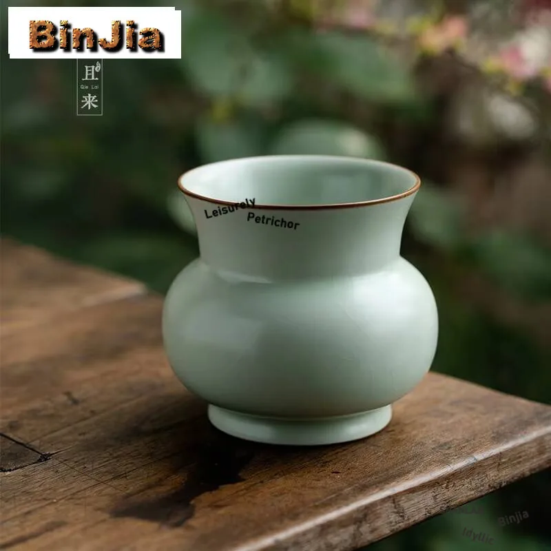 630Ml Azure Ru Kiln Jianshui Boutique Nourishing Tea Wash Bowl Writing-Brush Washer Household Chaxi For Supplies Collection
630Ml Azure Ru Kiln Jianshui Boutique Nourishing Tea Wash Bowl Writing-Brush Washer Household Chaxi For Supplies Collection
