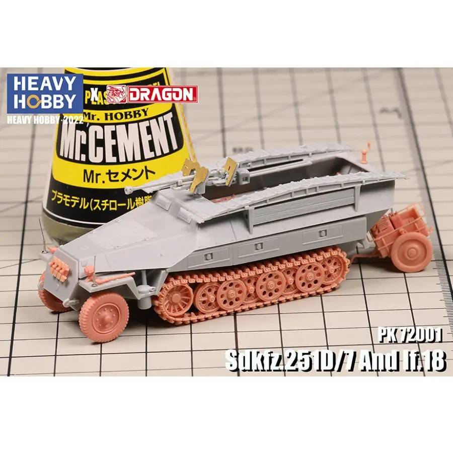 Dragon 72001 1/72 Sdkfz.251/7 Armored Vehicle Ausf.D and If.8 Trailer-2IN1 & Heavy Hobby
Dragon 72001 1/72 Sdkfz.251/7 Armored Vehicle Ausf.D and If.8 Trailer-2IN1 & Heavy Hobby