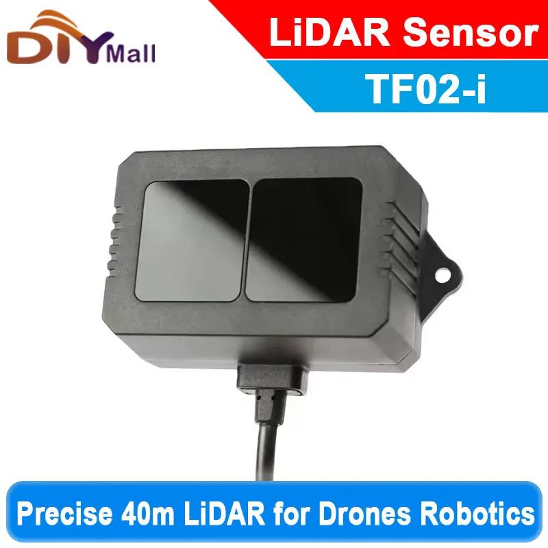 Benewake TF02-i LiDAR Sensor 40m Medium-Range Single-Point Ranging Module IP65 RS485/CAN for Pixhawk Arduino Drones Robotics
Benewake TF02-i LiDAR Sensor 40m Medium-Range Single-Point Ranging Module IP65 RS485/CAN for Pixhawk Arduino Drones Robotics