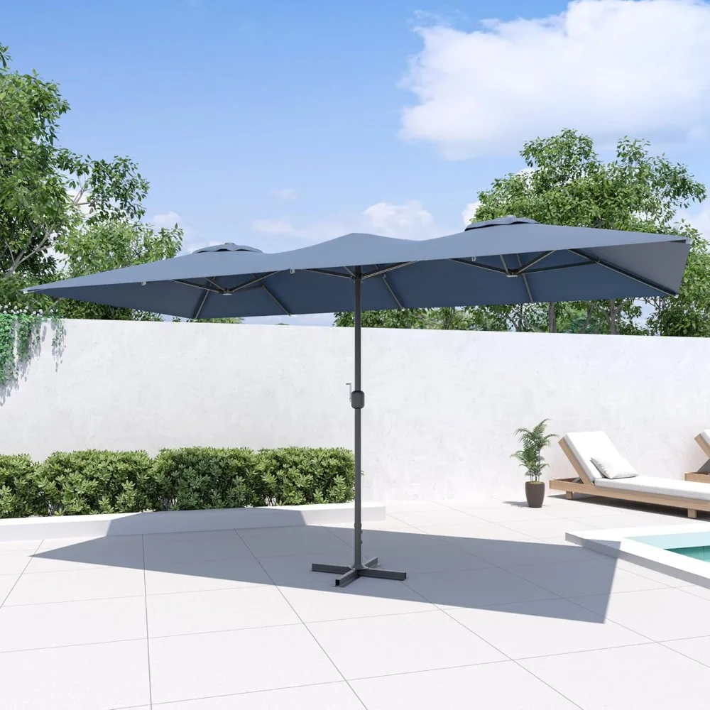 15ft Large Patio Umbrella,Outdoor Double-Sided Rectangle Umbrella with Crank,Patio Umbrella for Pool Lawn Garden Backyard
15ft Large Patio Umbrella,Outdoor Double-Sided Rectangle Umbrella with Crank,Patio Umbrella for Pool Lawn Garden Backyard