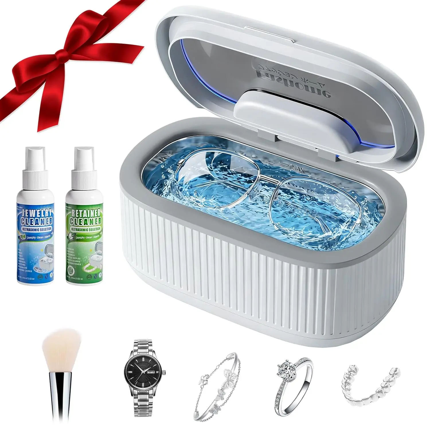 Ultrasonic Cleaner with 550ML Tank, 5 Timers & Degas Mode for Jewelry, Glasses & Watches
Ultrasonic Cleaner with 550ML Tank, 5 Timers & Degas Mode for Jewelry, Glasses & Watches