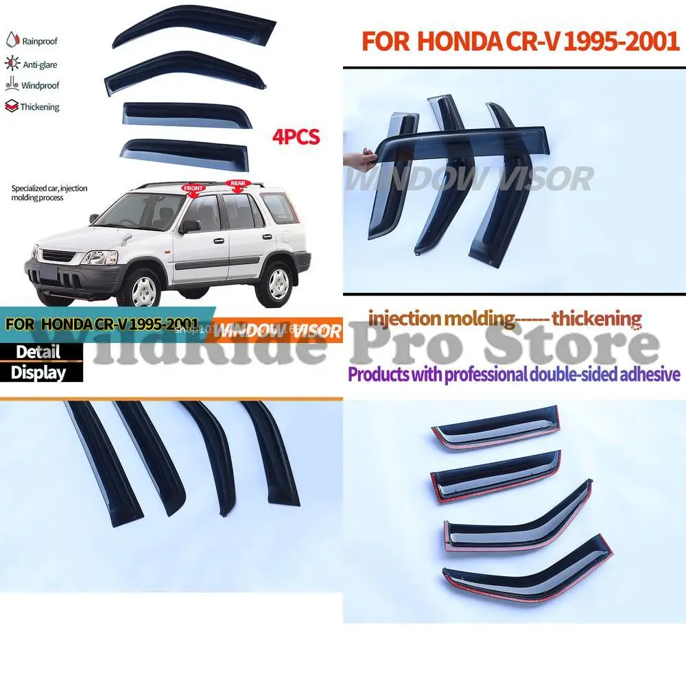 1 set For HONDA CRV 1st Generation Window Visors for HONDA CR V 1995 2001 Rain Deflectors 
1 set For HONDA CRV 1st Generation Window Visors for HONDA CR V 1995 2001 Rain Deflectors