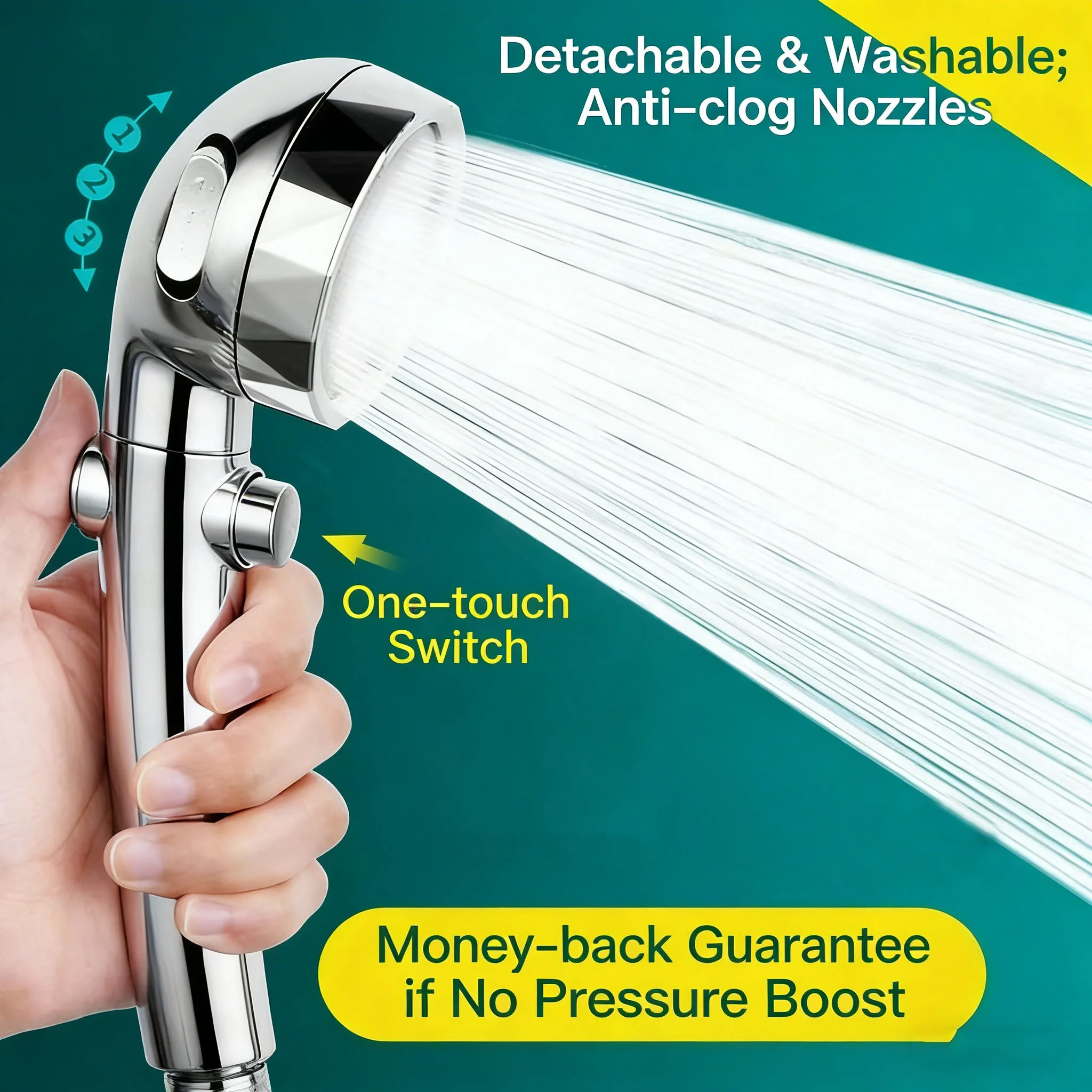 German pressurized shower head, handheld shower spray for bathroom, shower nozzle for bathing in the toilet
German pressurized shower head, handheld shower spray for bathroom, shower nozzle for bathing in the toilet