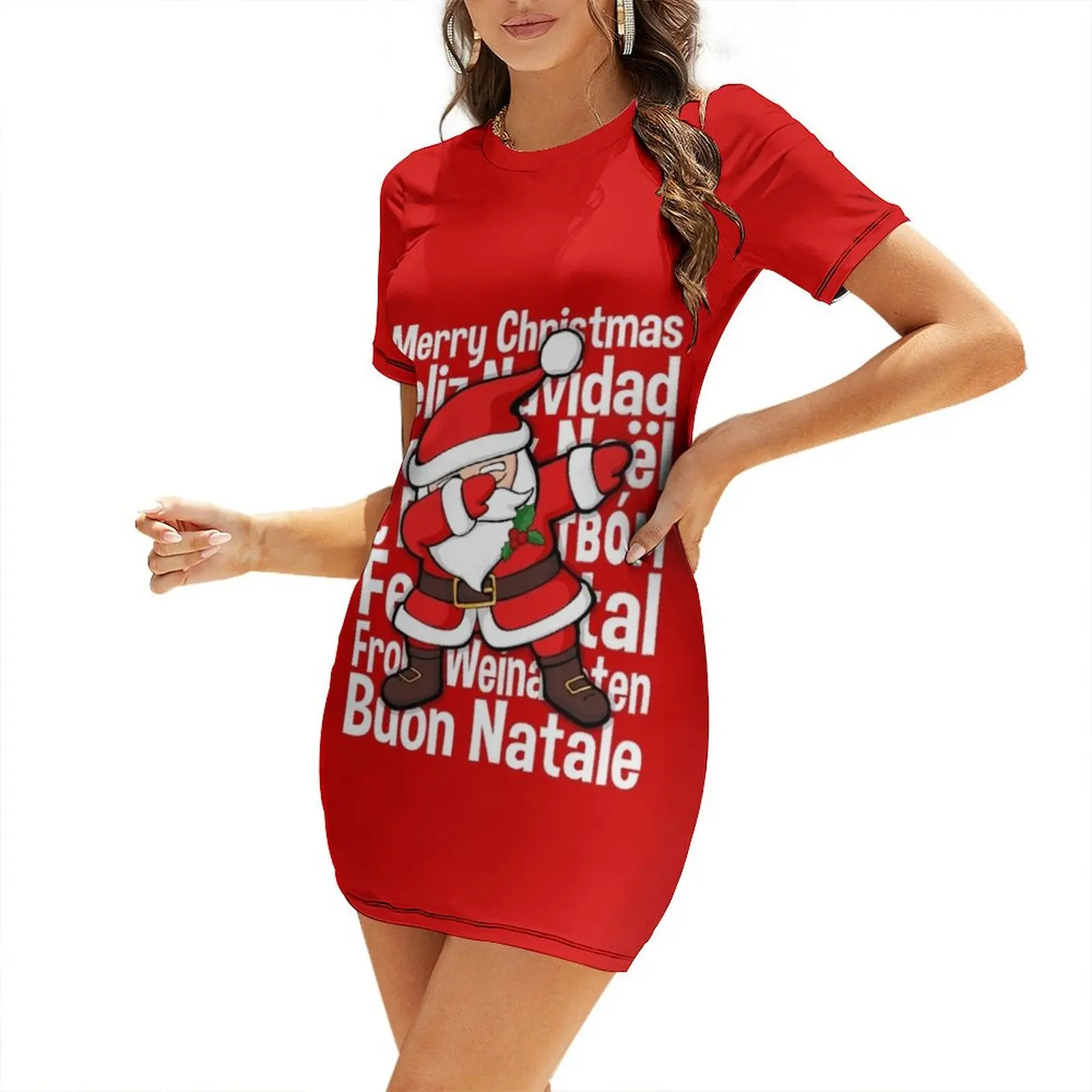 Dabbing Santa Dab Santa Funny Merry Christmas Gift Short-Sleeved Dress wedding guest dress 2025 clothes dress dresses
Dabbing Santa Dab Santa Funny Merry Christmas Gift Short-Sleeved Dress wedding guest dress 2025 clothes dress dresses