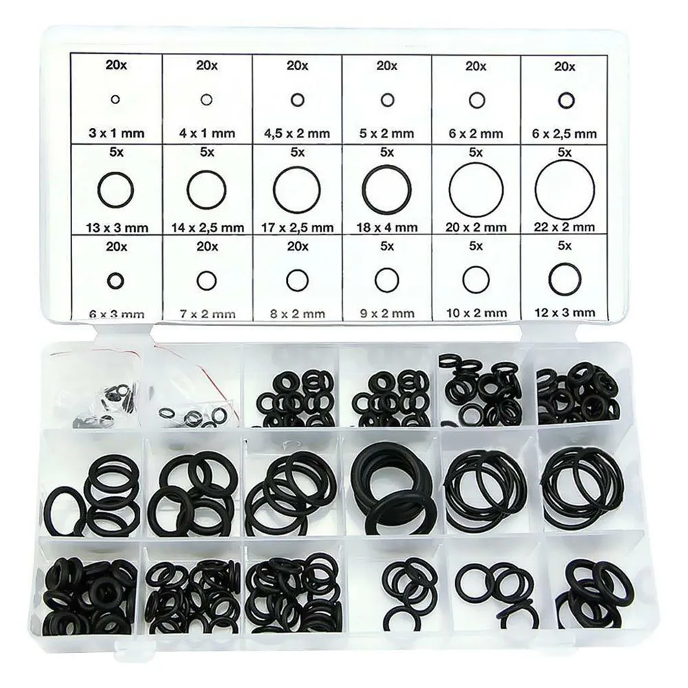 225Pcs Rubber O Ring Assortment Set Hydraulic Plumbing Gasket Seal Kit-AU62
225Pcs Rubber O Ring Assortment Set Hydraulic Plumbing Gasket Seal Kit-AU62