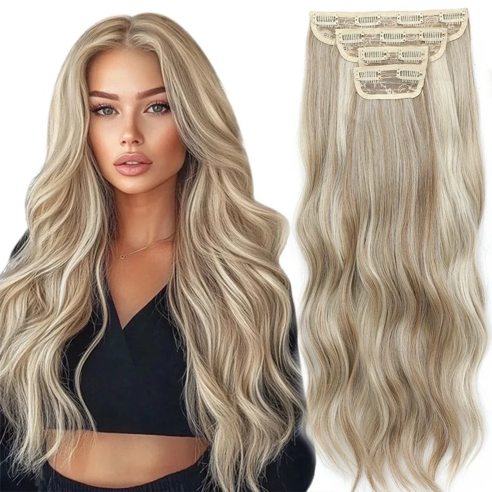 24Inches 27/613 Bio Synthetic Wavy 220Grams Ombre Brown 816# Clip In Hair Extensions 4Pcs/lot Sliver White Heat Resistant
24Inches 27/613 Bio Synthetic Wavy 220Grams Ombre Brown 816# Clip In Hair Extensions 4Pcs/lot Sliver White Heat Resistant
