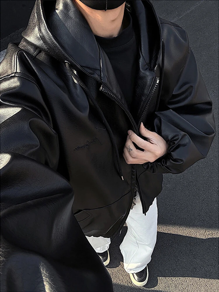 Bla Hooded Leather Jaet Men's Spring Autumn American Trendy Brand Street hine Gun Jaet High-End Feeling Cool Basebal...
Bla Hooded Leather Jaet Men's Spring Autumn American Trendy Brand Street hine Gun Jaet High-End Feeling Cool Basebal...