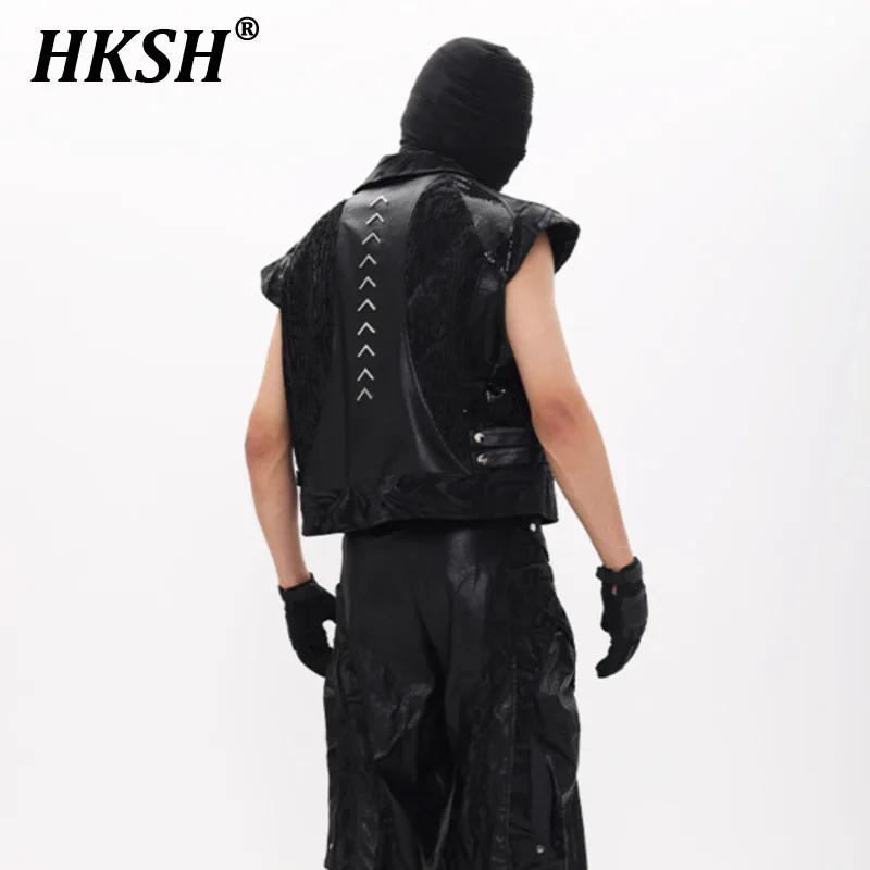 HKSH Spring Summer New Man Tide Dark Punk Y2K Fashion Streetwear Metal Leather Jacket Vest Chic Pants Niche Techwear Ins HK4969
HKSH Spring Summer New Man Tide Dark Punk Y2K Fashion Streetwear Metal Leather Jacket Vest Chic Pants Niche Techwear Ins HK4969