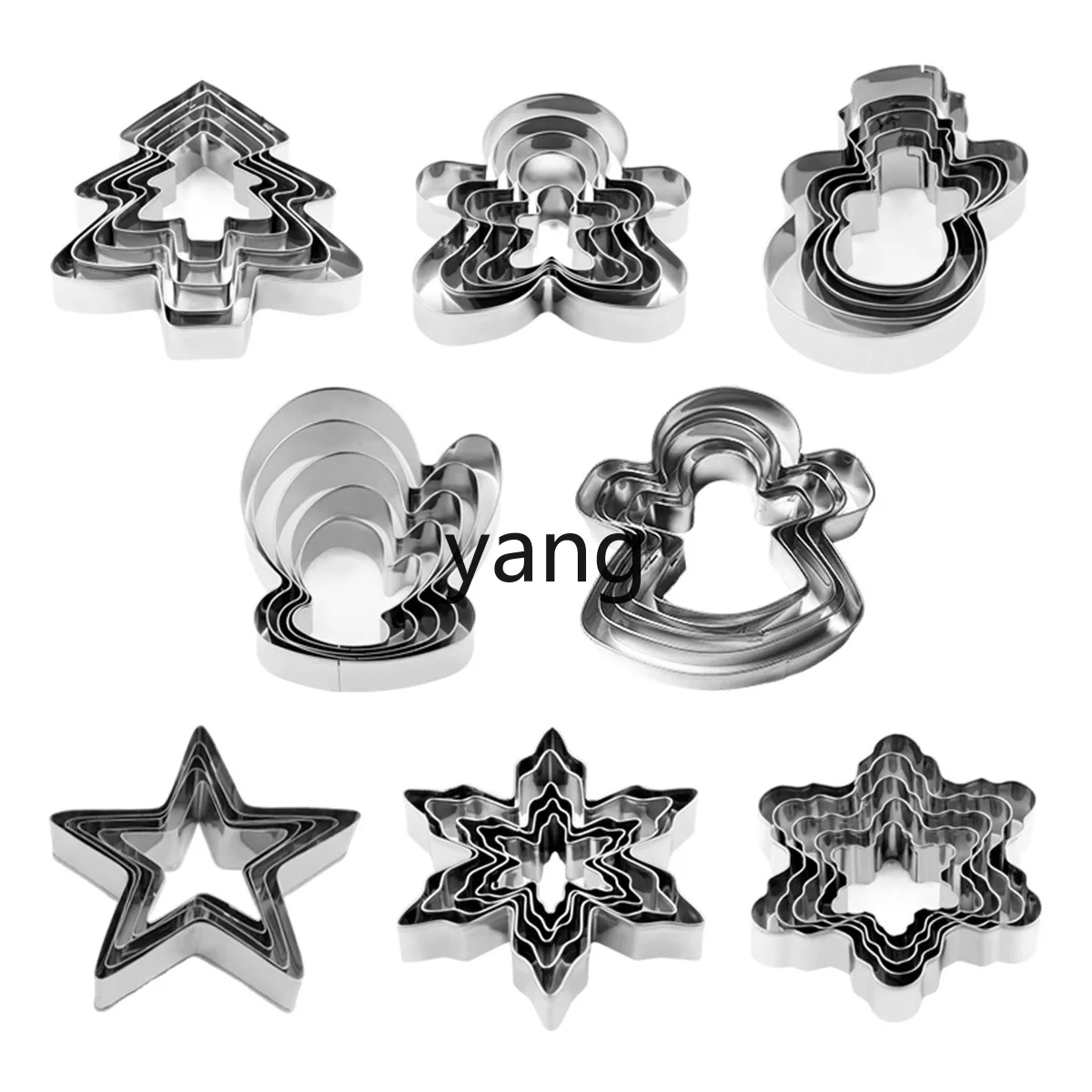 LMM Stainless Steel Christmas Cookie Mold Snowflake Christmas Tree Gingerbread Man Cookie Mold
LMM Stainless Steel Christmas Cookie Mold Snowflake Christmas Tree Gingerbread Man Cookie Mold