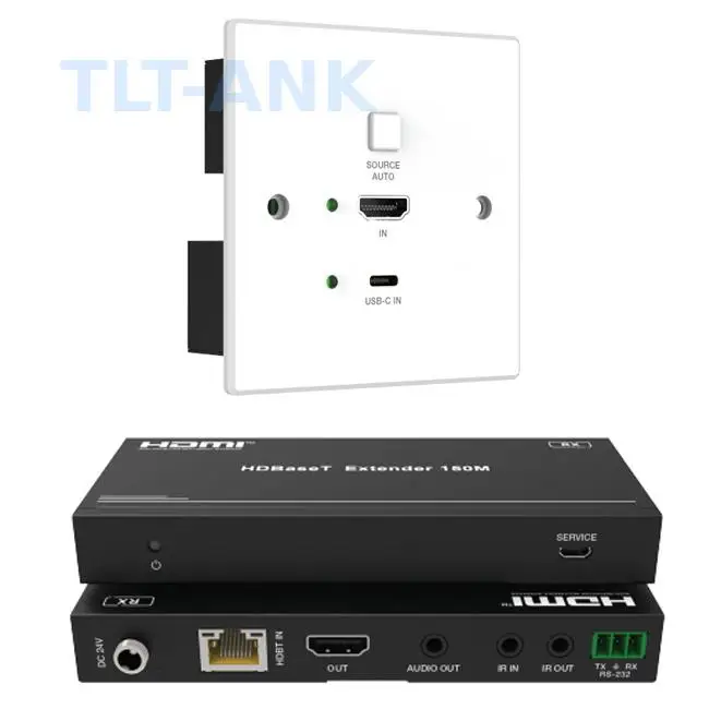 4K 60Hz 2x1HDMI HDBaseT Extender 150m Transmission Cat5e/6 Cable Bi-Directional Wide-Band IR HDMI Transmitter and Receiver
4K 60Hz 2x1HDMI HDBaseT Extender 150m Transmission Cat5e/6 Cable Bi-Directional Wide-Band IR HDMI Transmitter and Receiver