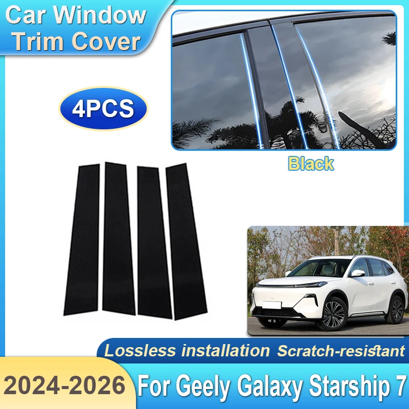 Car Pillar Window Trim Cover For Geely Galaxy EX5 E5 Proton EMas 7 Accessories 2024 2025 2026 Protection Film B Column Stickers
Car Pillar Window Trim Cover For Geely Galaxy EX5 E5 Proton EMas 7 Accessories 2024 2025 2026 Protection Film B Column Stickers