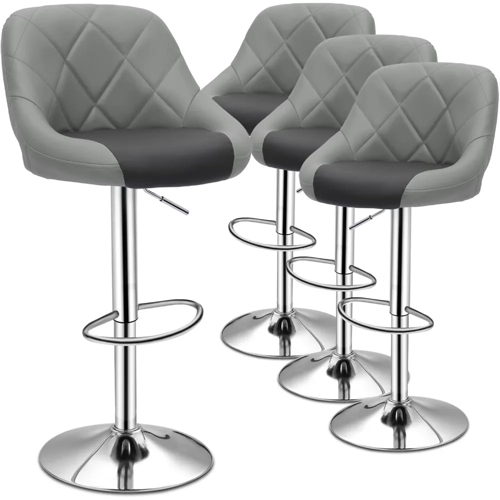 Bar Stools Set of 4, Faux LeatherA, Djustable 360 Degree Swivel Backrest Footrest Barstool, Bar Stools
Bar Stools Set of 4, Faux LeatherA, Djustable 360 Degree Swivel Backrest Footrest Barstool, Bar Stools