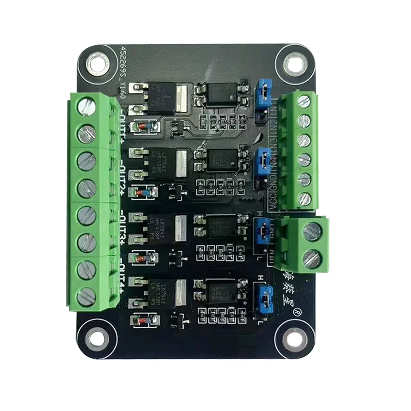 4-Channel MOS Tube Module MCU PLC FET Optocoupler Isolation PWM Industrial Control Board Four-channel MOS Driver Board