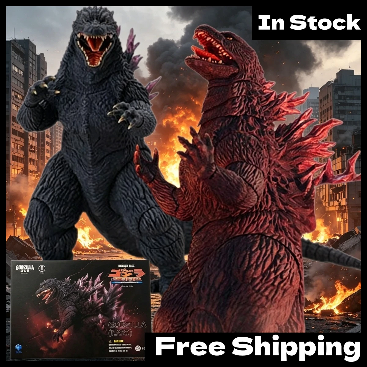 In Stock Authentic HIYA Exquisite Basic EBG0278 Godzilla 2000 7" Articulated Action Figure Collectible
In Stock Authentic HIYA Exquisite Basic EBG0278 Godzilla 2000 7" Articulated Action Figure Collectible