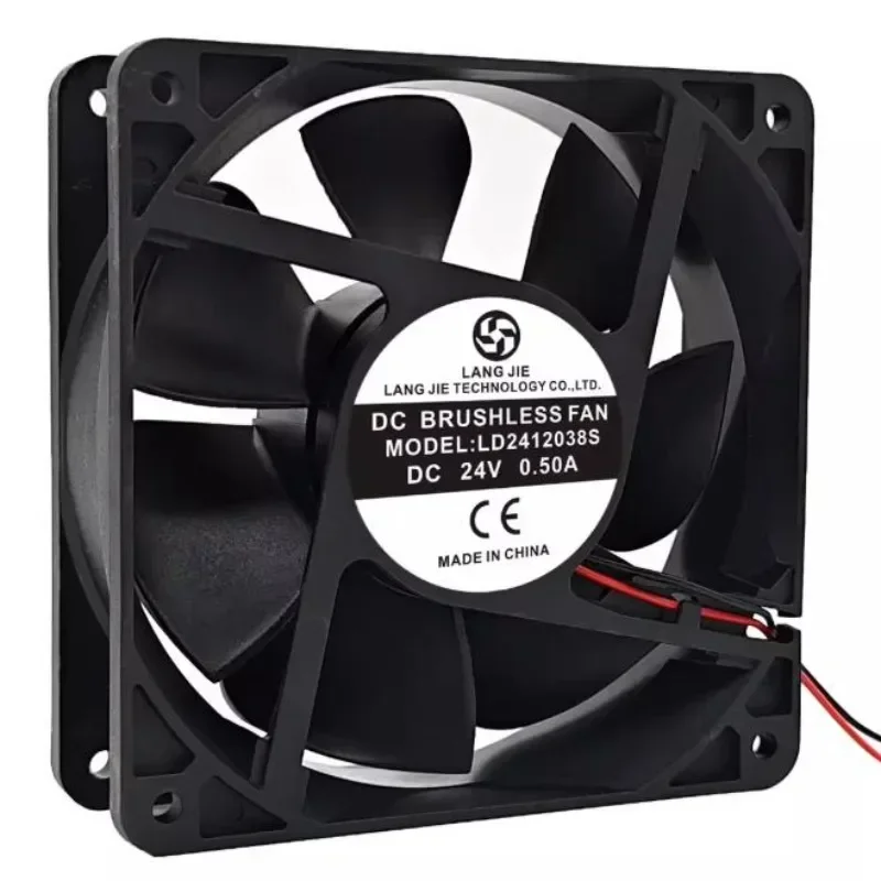 New Cooler Fan For LANGJIE LD2412038S 24V 0.25A 0.35A 0.50A 1.3A Inverter Cooling Fan 12CM 120*120*38mm
New Cooler Fan For LANGJIE LD2412038S 24V 0.25A 0.35A 0.50A 1.3A Inverter Cooling Fan 12CM 120*120*38mm