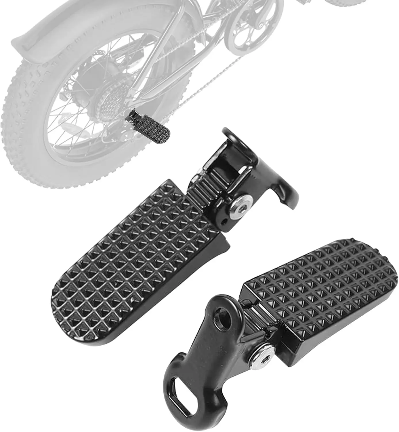 1 Pair Alloy Non Slip Rear Seat Footrest Pedals Bike Rear Pedals Mini Folding Bicycle Foot Pegs for Mountain E Bike Motorcycle
1 Pair Alloy Non Slip Rear Seat Footrest Pedals Bike Rear Pedals Mini Folding Bicycle Foot Pegs for Mountain E Bike Motorcycle