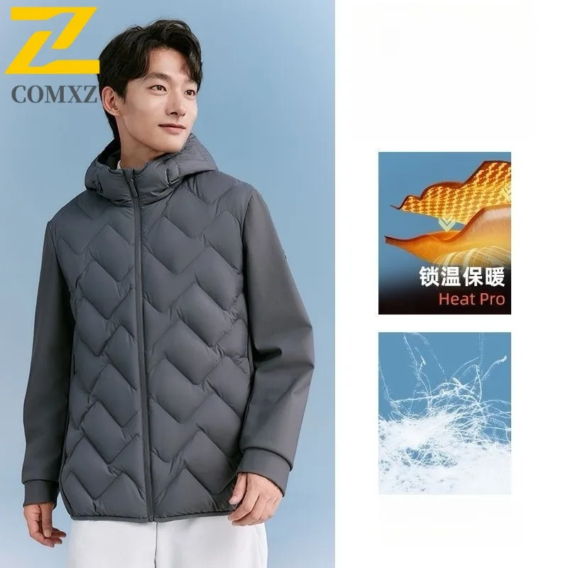 COMXZ Men New Taped Graphene Down Jacket 90% Down Printable Embroidery Hooded solid color waterproof and windproof windbreaker
COMXZ Men New Taped Graphene Down Jacket 90% Down Printable Embroidery Hooded solid color waterproof and windproof windbreaker