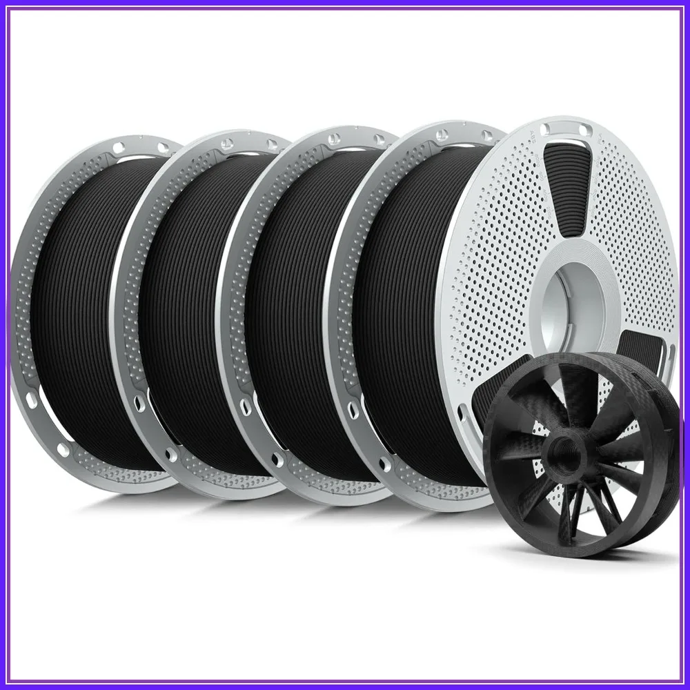 4KG PA12-CF Carbon Fiber Nylon Filament 1.75mm,Excellent Wear&Oil Resistance,Engineering Grade +/-0.03mm,1KG Spool (2.2lbs)
4KG PA12-CF Carbon Fiber Nylon Filament 1.75mm,Excellent Wear&Oil Resistance,Engineering Grade +/-0.03mm,1KG Spool (2.2lbs)