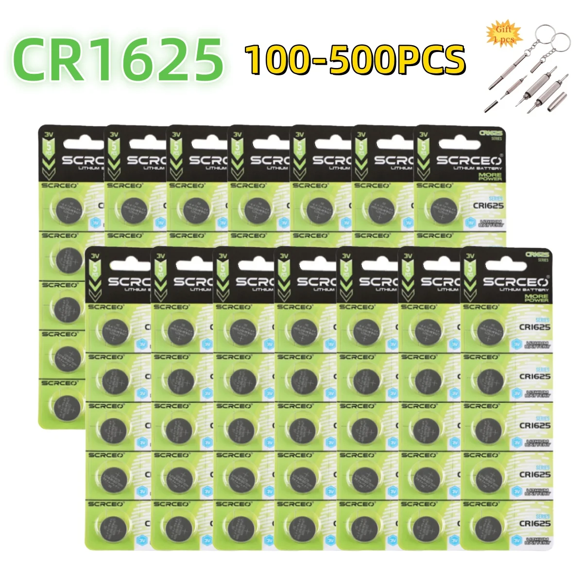 100-500PCS 3V 90mAh CR1625 Coin Cells CR 1625 Batteries DL1625 BR1625 LM1625 ECR1625 Lithium Button Battery For Watch Remote Key
100-500PCS 3V 90mAh CR1625 Coin Cells CR 1625 Batteries DL1625 BR1625 LM1625 ECR1625 Lithium Button Battery For Watch Remote Key