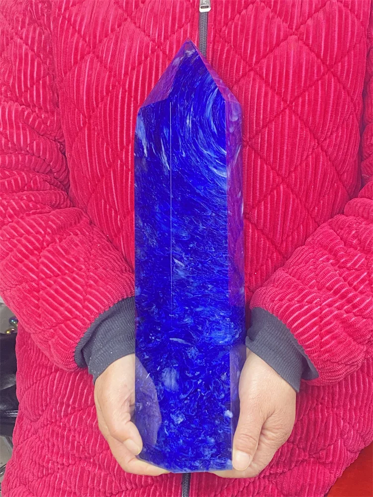 Natural Blue Smelting Crystals Pillars Hexagonal Wand Reiki Healing Obelisk Home Decoration Moral Broad-Minded Never Give Up
Natural Blue Smelting Crystals Pillars Hexagonal Wand Reiki Healing Obelisk Home Decoration Moral Broad-Minded Never Give Up
