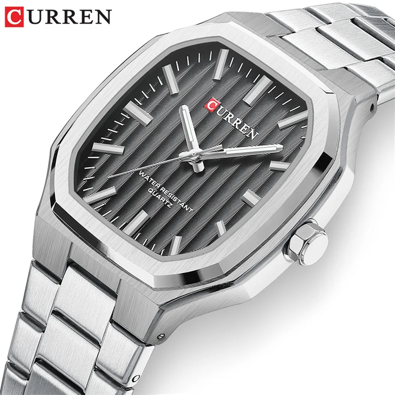 Curren 8458 Fashion Men's Wrist Watches Stainless Steel Strap Unique Quartz Watch Simple Luminous Hands Clock erkek kol saati
Curren 8458 Fashion Men's Wrist Watches Stainless Steel Strap Unique Quartz Watch Simple Luminous Hands Clock erkek kol saati