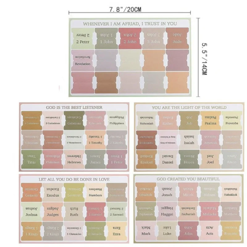 5 sheet/set Sticky Notes Bible Index Tabs M o r a n d i Studying Bible Laminated Bible Tabs Index Tabs Stickers Index Memo Pads
5 sheet/set Sticky Notes Bible Index Tabs M o r a n d i Studying Bible Laminated Bible Tabs Index Tabs Stickers Index Memo Pads