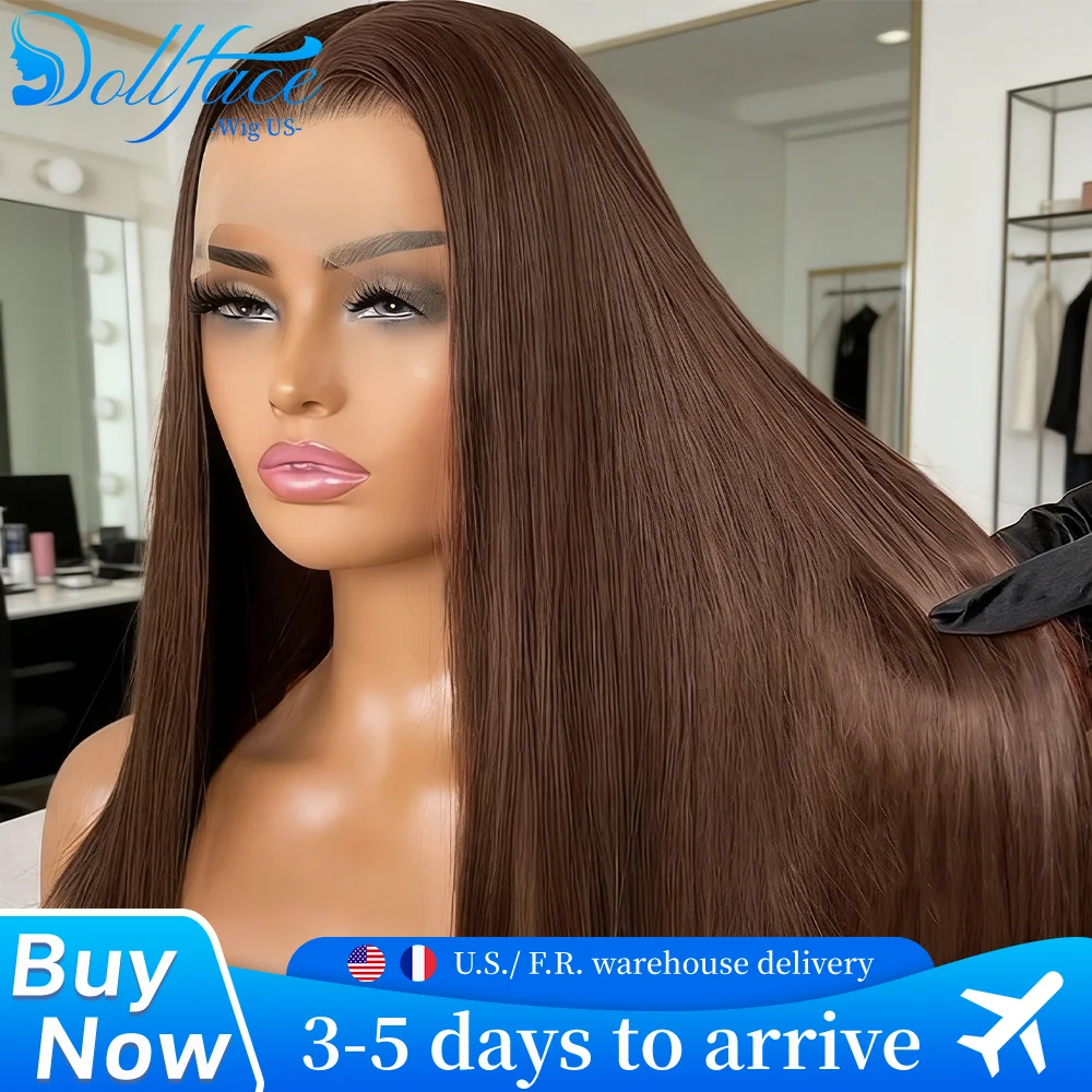 Straight Chocolate Brown Human Hair Wig 13x6 13x4 Hd Lace Frontal Wig 200 Density 30 Inch Brazilian Brown Colored Wig Preplucked
Straight Chocolate Brown Human Hair Wig 13x6 13x4 Hd Lace Frontal Wig 200 Density 30 Inch Brazilian Brown Colored Wig Preplucked