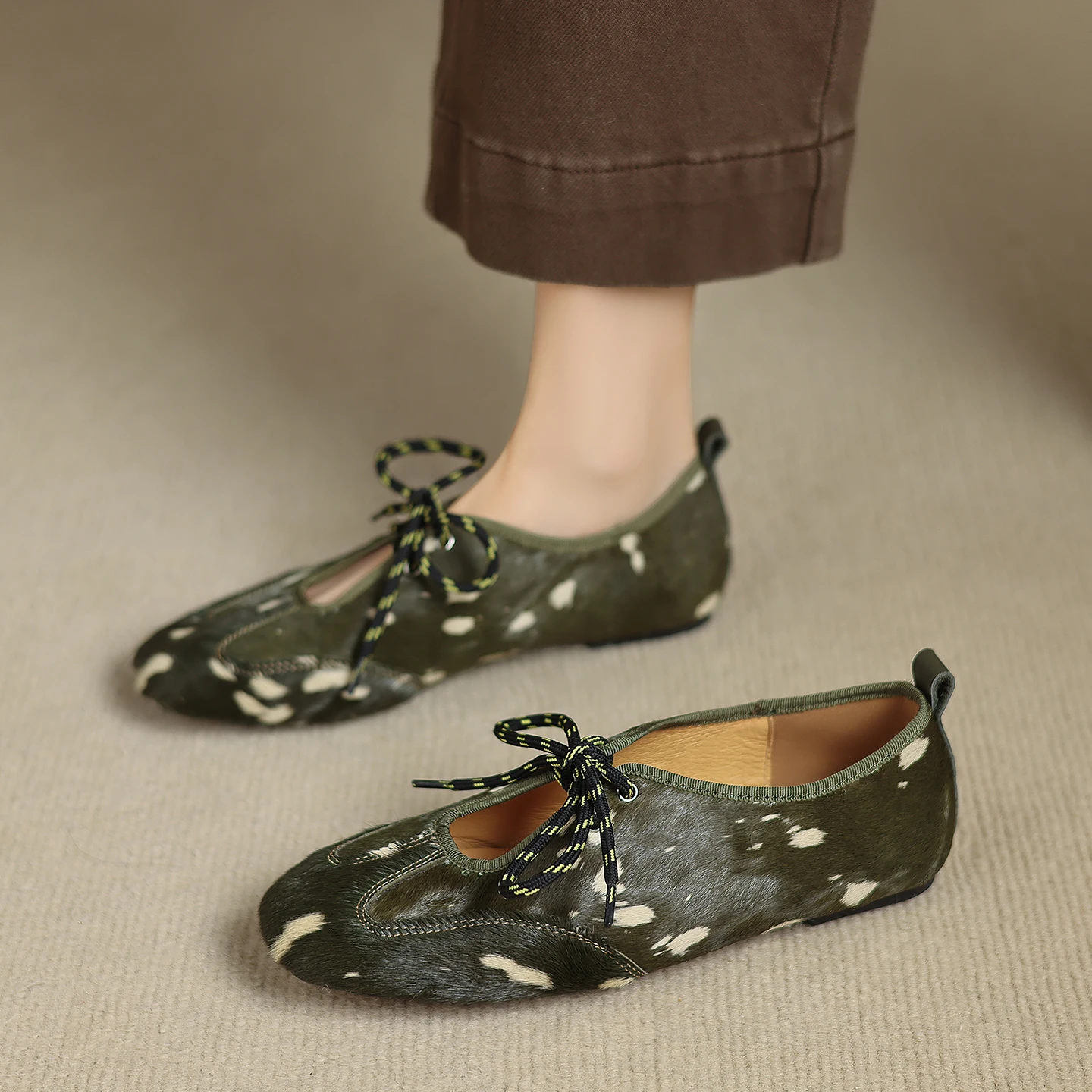 Handmade Genuine Leather Horsehair Women Shoes,Lace Up Flat Mary Janes Shoes,Fashion Women's Ballet Shoes
Handmade Genuine Leather Horsehair Women Shoes,Lace Up Flat Mary Janes Shoes,Fashion Women's Ballet Shoes