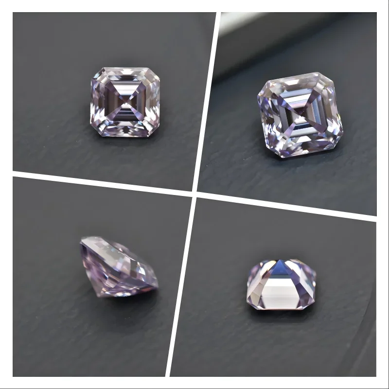 Moissanite Stone Asscher Cut Light Purple With GRA Certificate Pass Diamonds Tester Gemstones For Jewelry Making
Moissanite Stone Asscher Cut Light Purple With GRA Certificate Pass Diamonds Tester Gemstones For Jewelry Making
