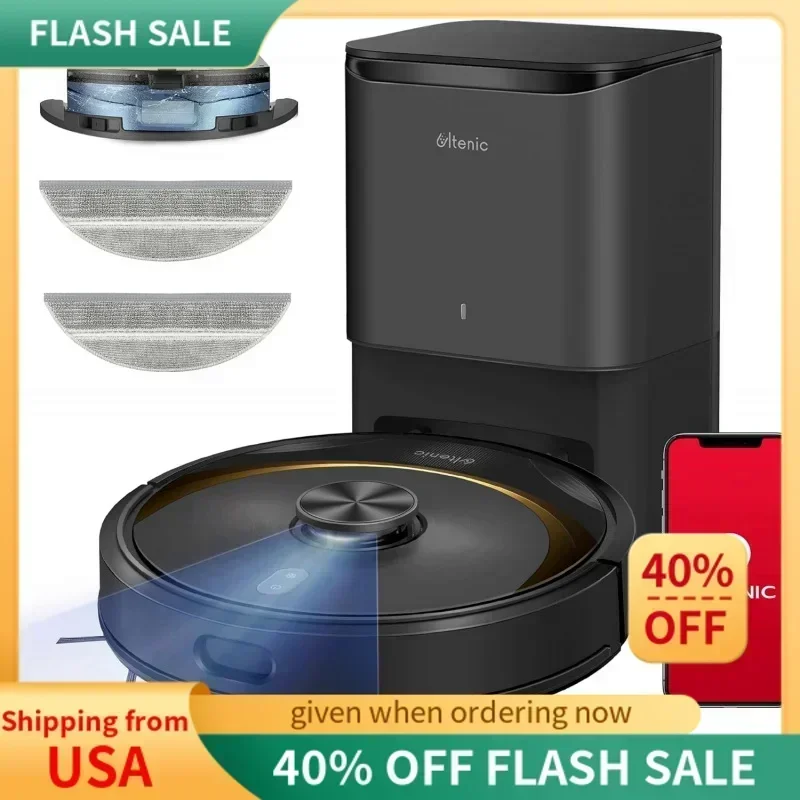 DD2Ultenic T10 Elite Robot Vacuum Self Emptying for 45 Days Hand-Free,Robot Vacuum and Mop Combo w/LiDAR Navigation,Strong Power
DD2Ultenic T10 Elite Robot Vacuum Self Emptying for 45 Days Hand-Free,Robot Vacuum and Mop Combo w/LiDAR Navigation,Strong Power