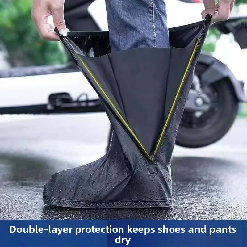 Thickened High-Tube Waterproof Non-Slip Shoe Covers for Men Outdoor Cycling Rain Boot Covers Durable Shoe Covers in Rainy Days
Thickened High-Tube Waterproof Non-Slip Shoe Covers for Men Outdoor Cycling Rain Boot Covers Durable Shoe Covers in Rainy Days