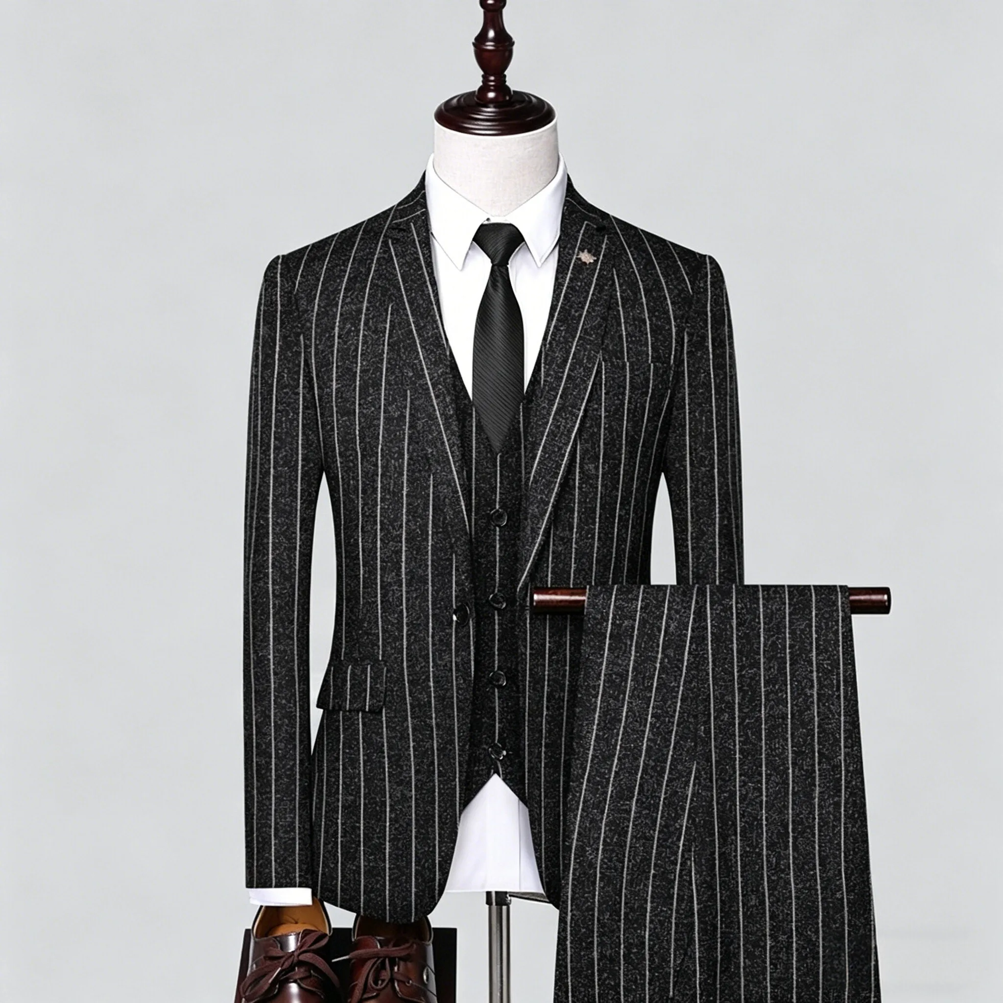 Suit (Blazer+ Vest + Trousers) Men's Fashionable Gentleman Business British Style Solid-color Banquet Host Casual Wedding Suit
Suit (Blazer+ Vest + Trousers) Men's Fashionable Gentleman Business British Style Solid-color Banquet Host Casual Wedding Suit
