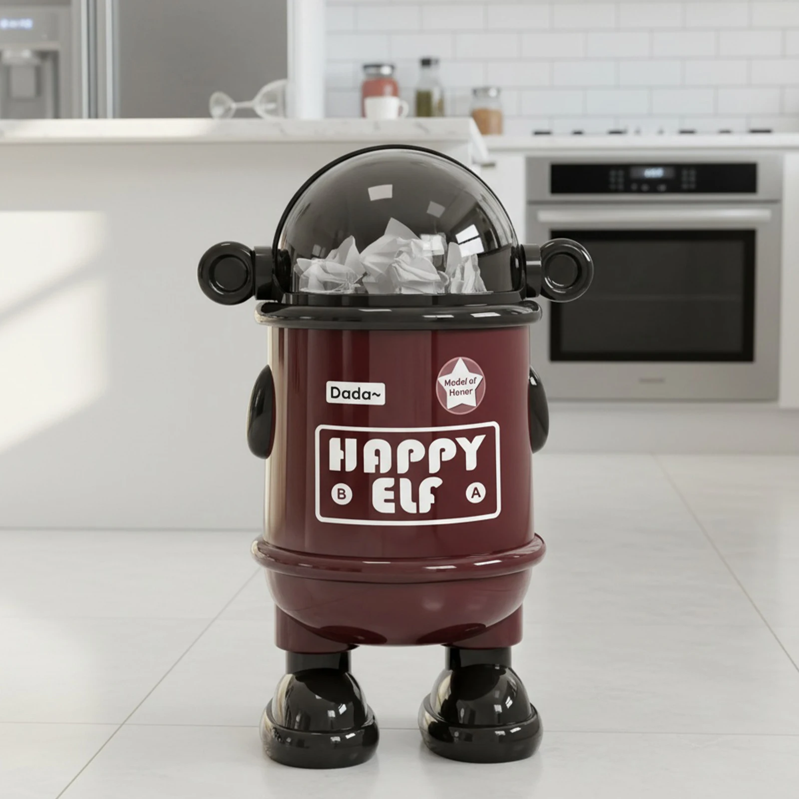 Робот-мусорный бак с крышкой, пластиковый контейнер для мусора для дома, офиса, общежития (стоячий, черный)
Робот-мусорный бак с крышкой, пластиковый контейнер для мусора для дома, офиса, общежития (стоячий, черный)