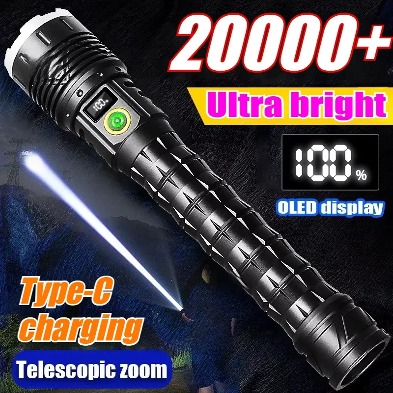 10000mAh High Power Led Flashlight 5000M Long Range Torch Rechargeable Ultra Powerful Outdoor Tactical Hand Lamp Camping Lantern
10000mAh High Power Led Flashlight 5000M Long Range Torch Rechargeable Ultra Powerful Outdoor Tactical Hand Lamp Camping Lantern