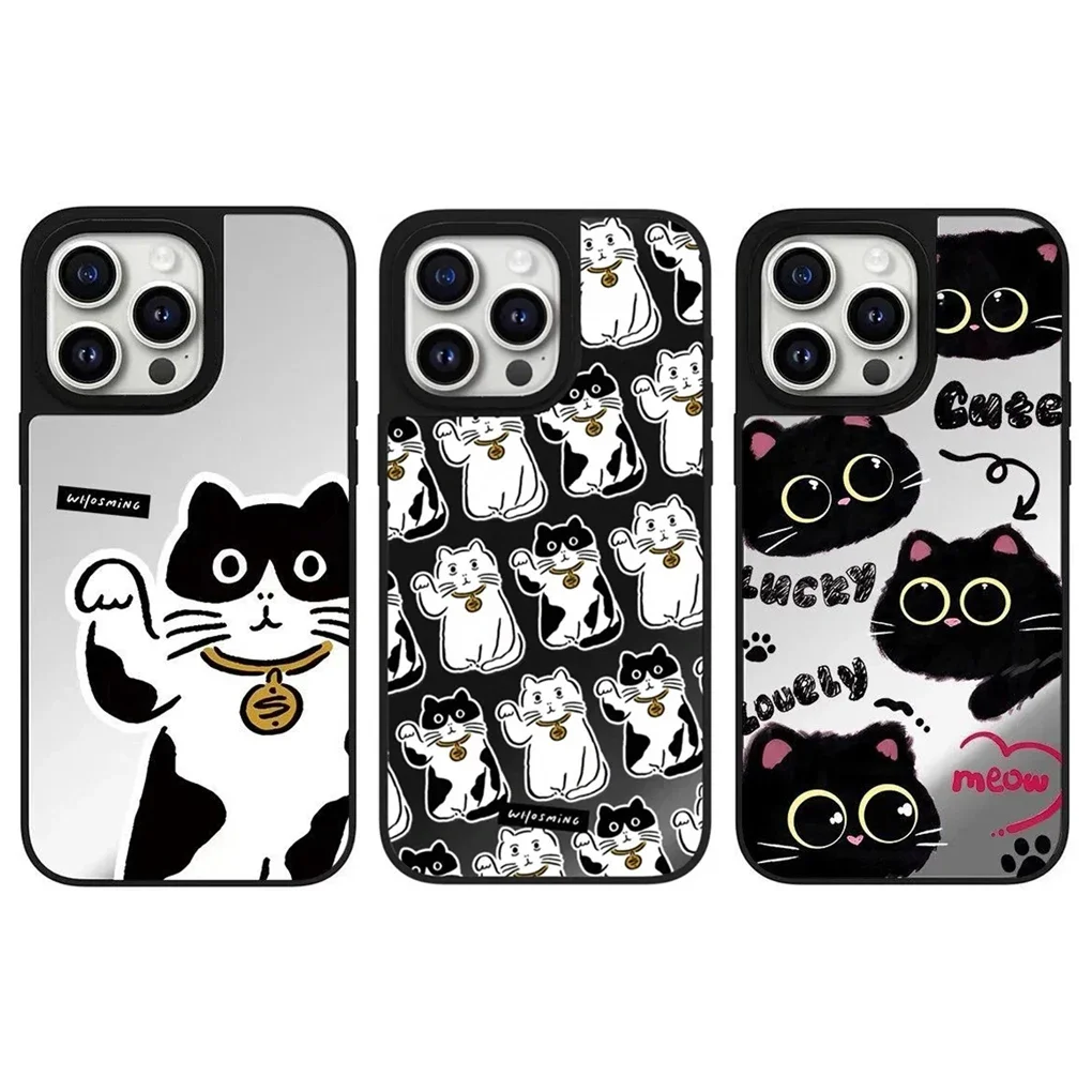 Cute Cat Mirror Surface Magnetic Protective iPhone Case Cover for 16 15 14 13 12 Pro Max Case
Cute Cat Mirror Surface Magnetic Protective iPhone Case Cover for 16 15 14 13 12 Pro Max Case
