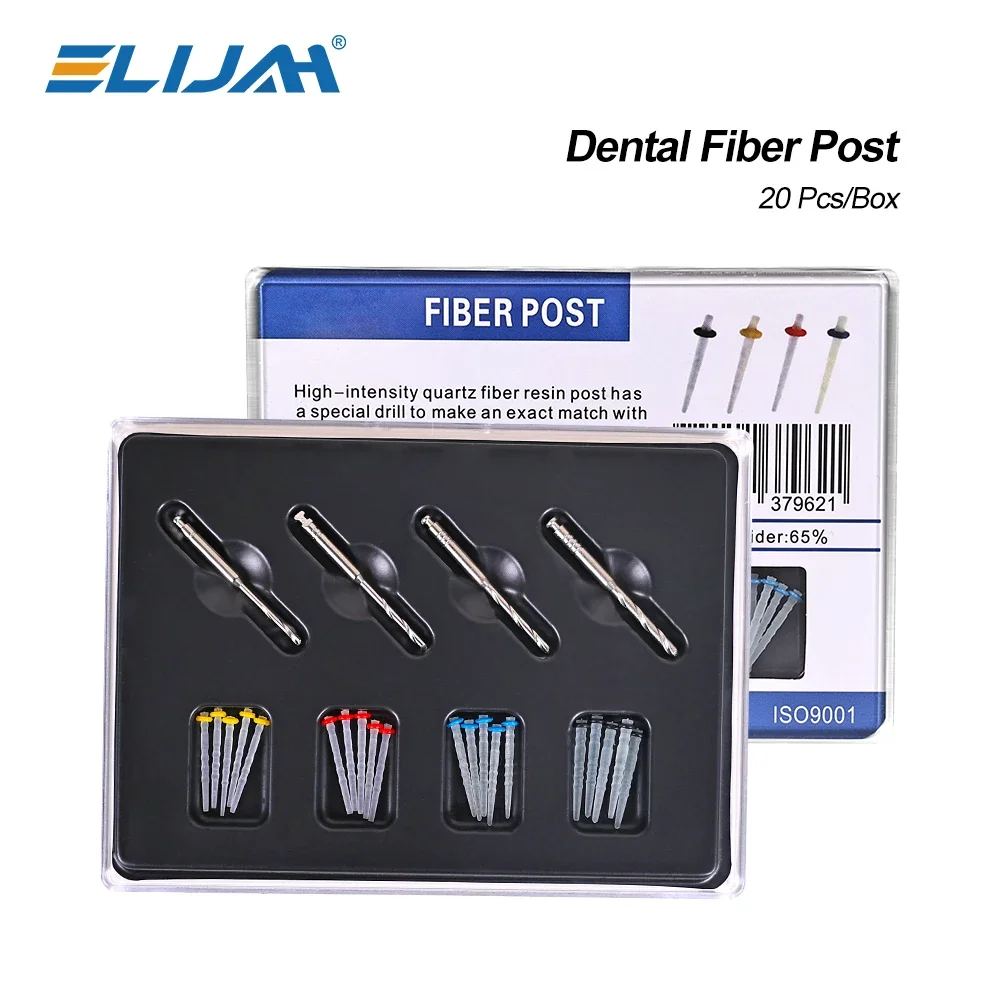 ELIJAH 20Pcs/Bag Fiber Post Dental Multi-sizes Pile Drills Screw Thread Quartz Kit Glass Resin Root Canal Restorative Materials
ELIJAH 20Pcs/Bag Fiber Post Dental Multi-sizes Pile Drills Screw Thread Quartz Kit Glass Resin Root Canal Restorative Materials
