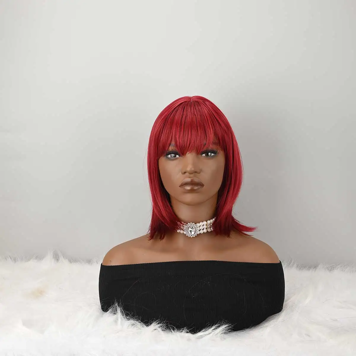 Red Bob Wigs with Bangs Straight Short Wigs for Women Synthetic Red Wig for Cosplay Women Funny Wig for Party
Red Bob Wigs with Bangs Straight Short Wigs for Women Synthetic Red Wig for Cosplay Women Funny Wig for Party