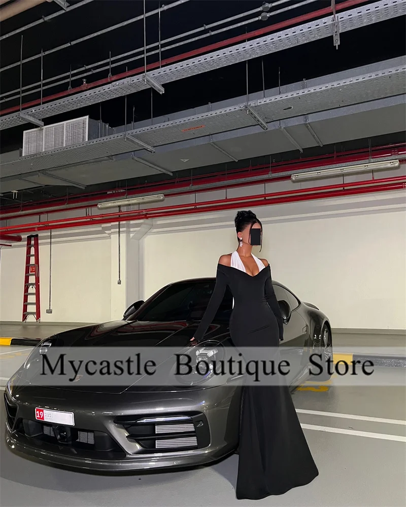 Black Halter Mermaid Prom Dresses 2025 Customized Long Sleeve Evening Dresses For Special Occasions Dress vestidos de gala
Black Halter Mermaid Prom Dresses 2025 Customized Long Sleeve Evening Dresses For Special Occasions Dress vestidos de gala