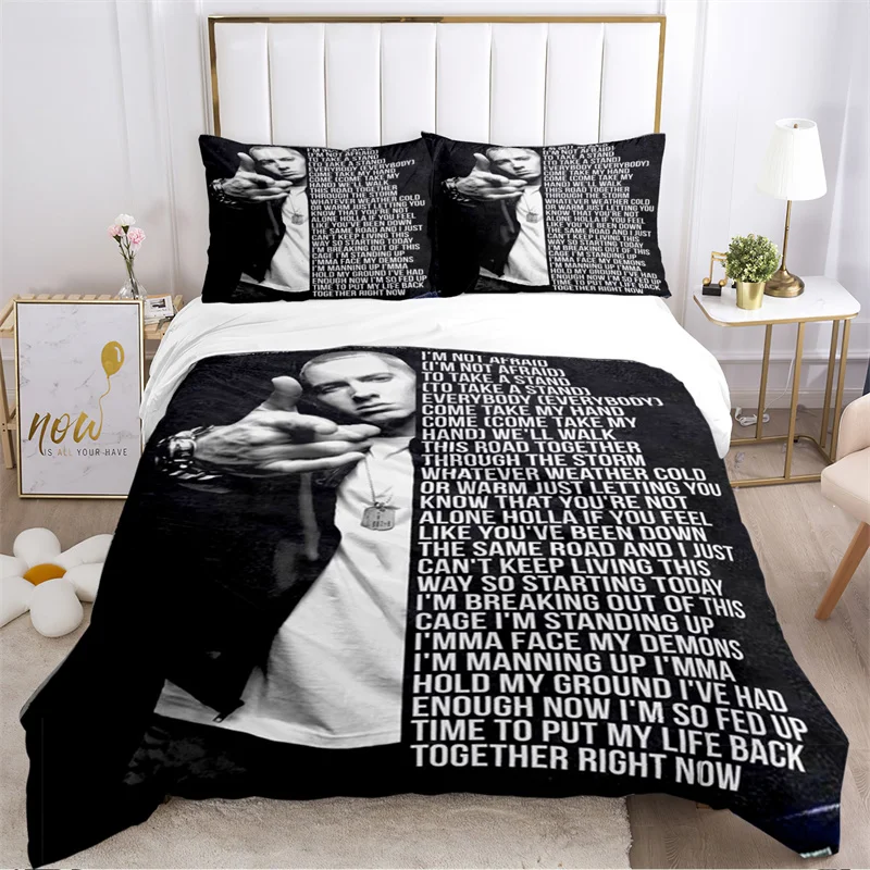 Eminem hip -hop singer print Bedding Sets exquisite bed supplies set duvet cover comforter set bedding set luxury birthday gift
Eminem hip -hop singer print Bedding Sets exquisite bed supplies set duvet cover comforter set bedding set luxury birthday gift
