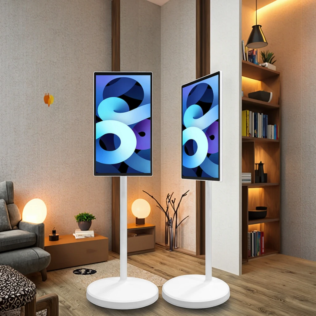 23,8-дюймовая система Android со встроенным передвижным перезаряжаемым многофункциональным портативным Smart TV.
23,8-дюймовая система Android со встроенным передвижным перезаряжаемым многофункциональным портативным Smart TV.