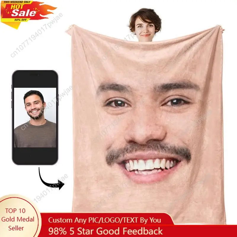 Custom Face Blanket with Photos Personalized Faces Blanket Picture Funny Face Throw Blankets Gift for Valentine Custom blankets
Custom Face Blanket with Photos Personalized Faces Blanket Picture Funny Face Throw Blankets Gift for Valentine Custom blankets