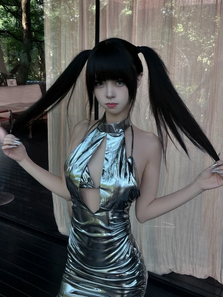Japanese Y2K Retro Harajuku Style Trendy Hot Girl Dress Summer American Silver Music Festival Dress Bra Sets Emo
Japanese Y2K Retro Harajuku Style Trendy Hot Girl Dress Summer American Silver Music Festival Dress Bra Sets Emo