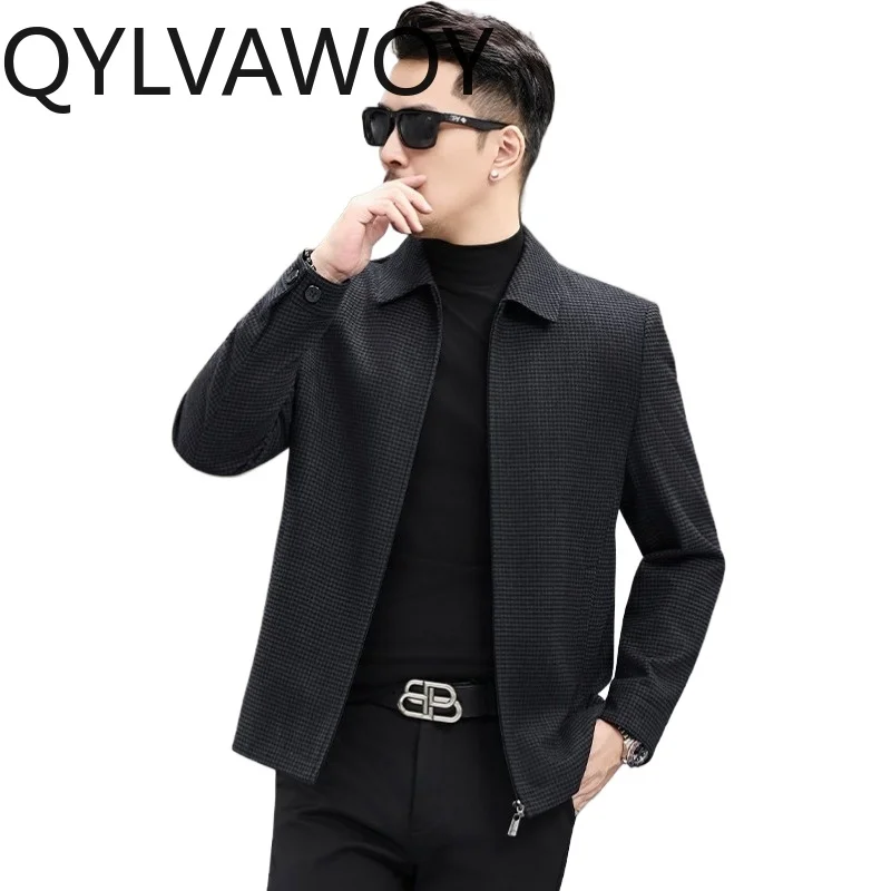 QYLVAWOY Worsted Wool Jackets Spring Autumn Coat Lapel Man Jacket High-Quality Jackets for Man Business Casual Menswear Clothing
QYLVAWOY Worsted Wool Jackets Spring Autumn Coat Lapel Man Jacket High-Quality Jackets for Man Business Casual Menswear Clothing