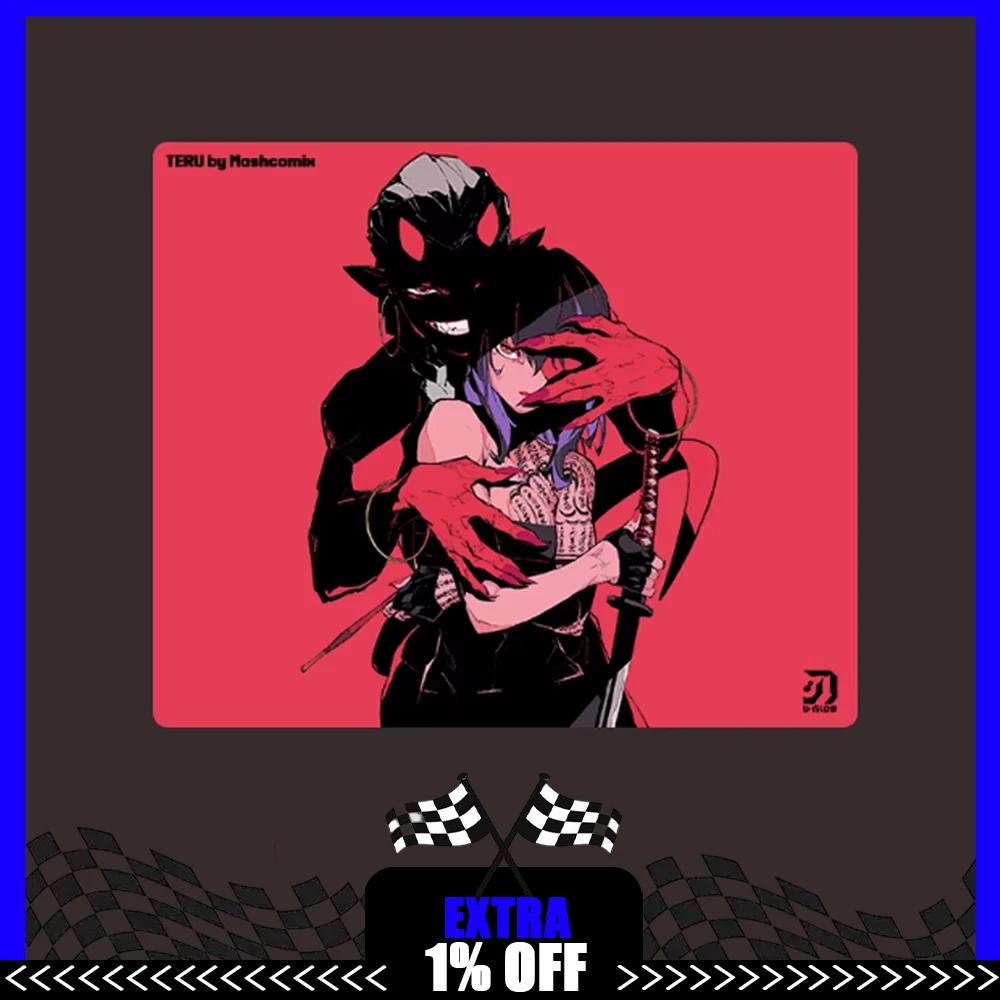D-GLOW Blade TERU Mousepad FPS Both Smoothness And Control Mouse Pad Delicate Fabric Sweatproof For APEX Valorant Pc Accessories
