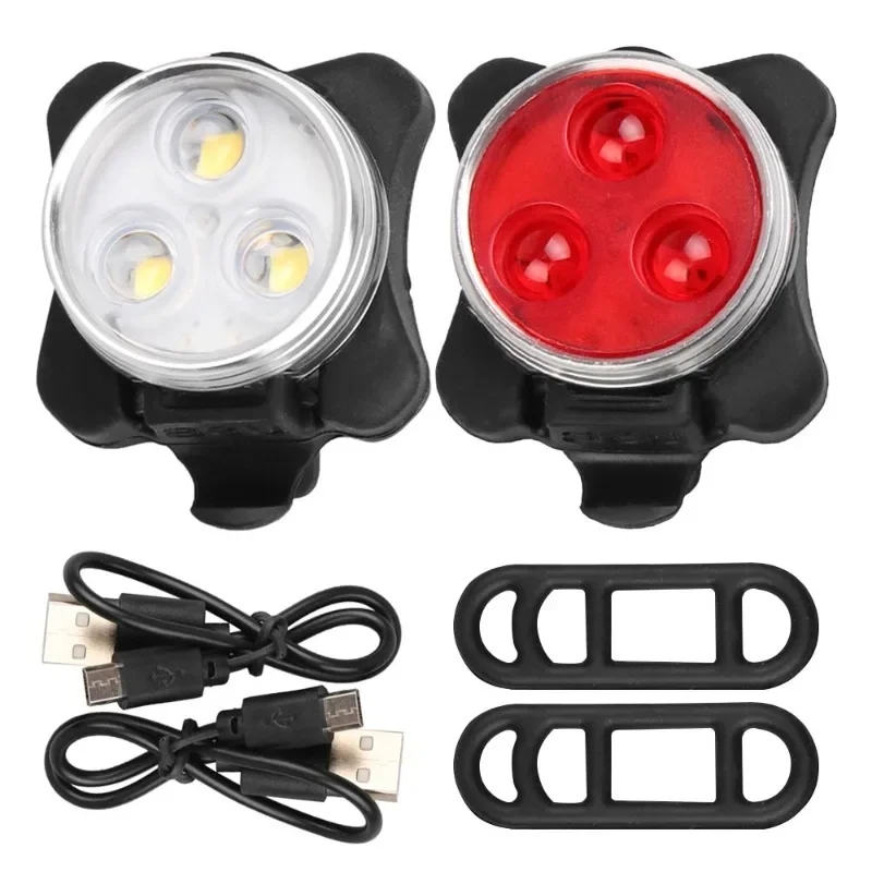 USB Rechargeable Bike Light Set Super Bright Front Headlight and Rear LED Bicycle Light 650mah 4 Light Mode Options
USB Rechargeable Bike Light Set Super Bright Front Headlight and Rear LED Bicycle Light 650mah 4 Light Mode Options